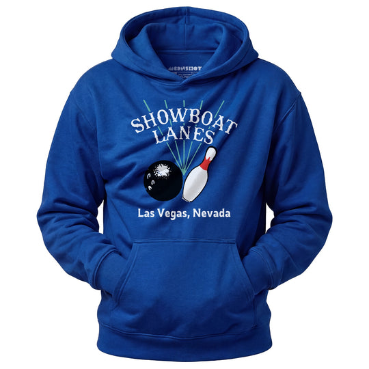 Showboat Lanes - Las Vegas, NV - Vintage Bowling Alley - Unisex Hoodie