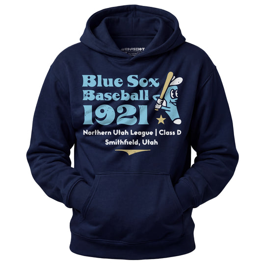 Smithfield Blue Sox - Utah - Vintage Defunct Baseball Teams - Unisex Hoodie