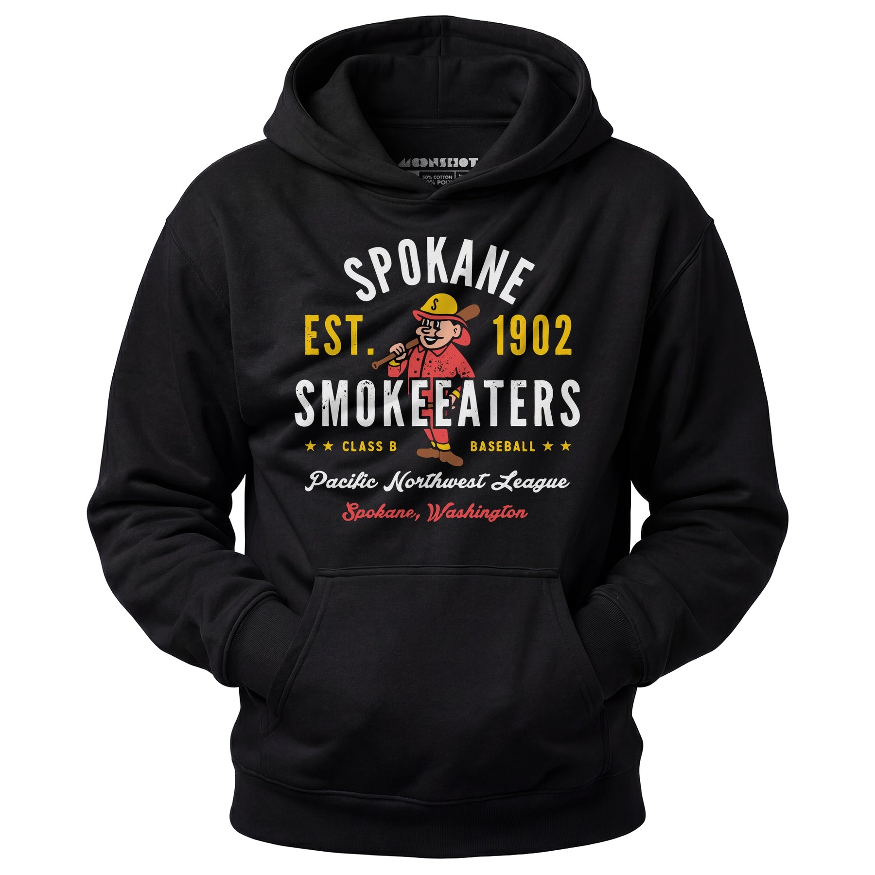 Spokane Smoke Eaters - Washington - Vintage Defunct Baseball Teams - Unisex Hoodie