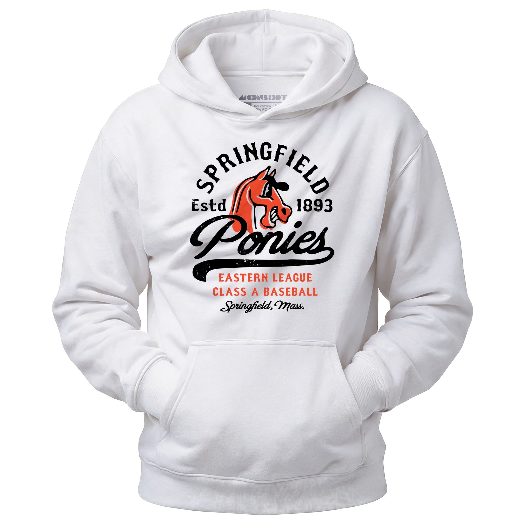 Springfield Ponies - Massachusetts - Vintage Defunct Baseball Teams - Unisex Hoodie