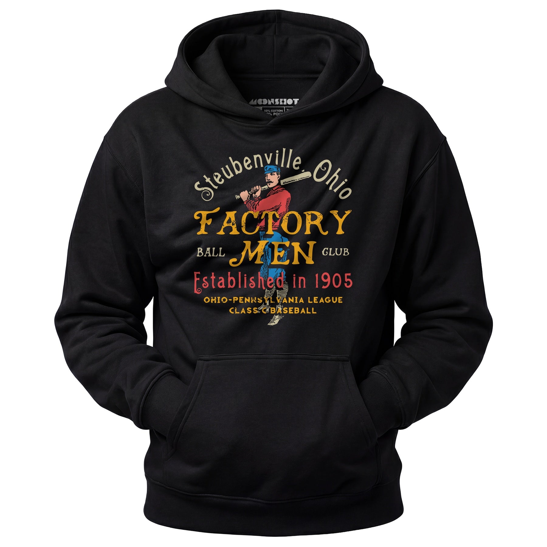 Steubenville Factory Men - Ohio - Vintage Defunct Baseball Teams - Unisex Hoodie