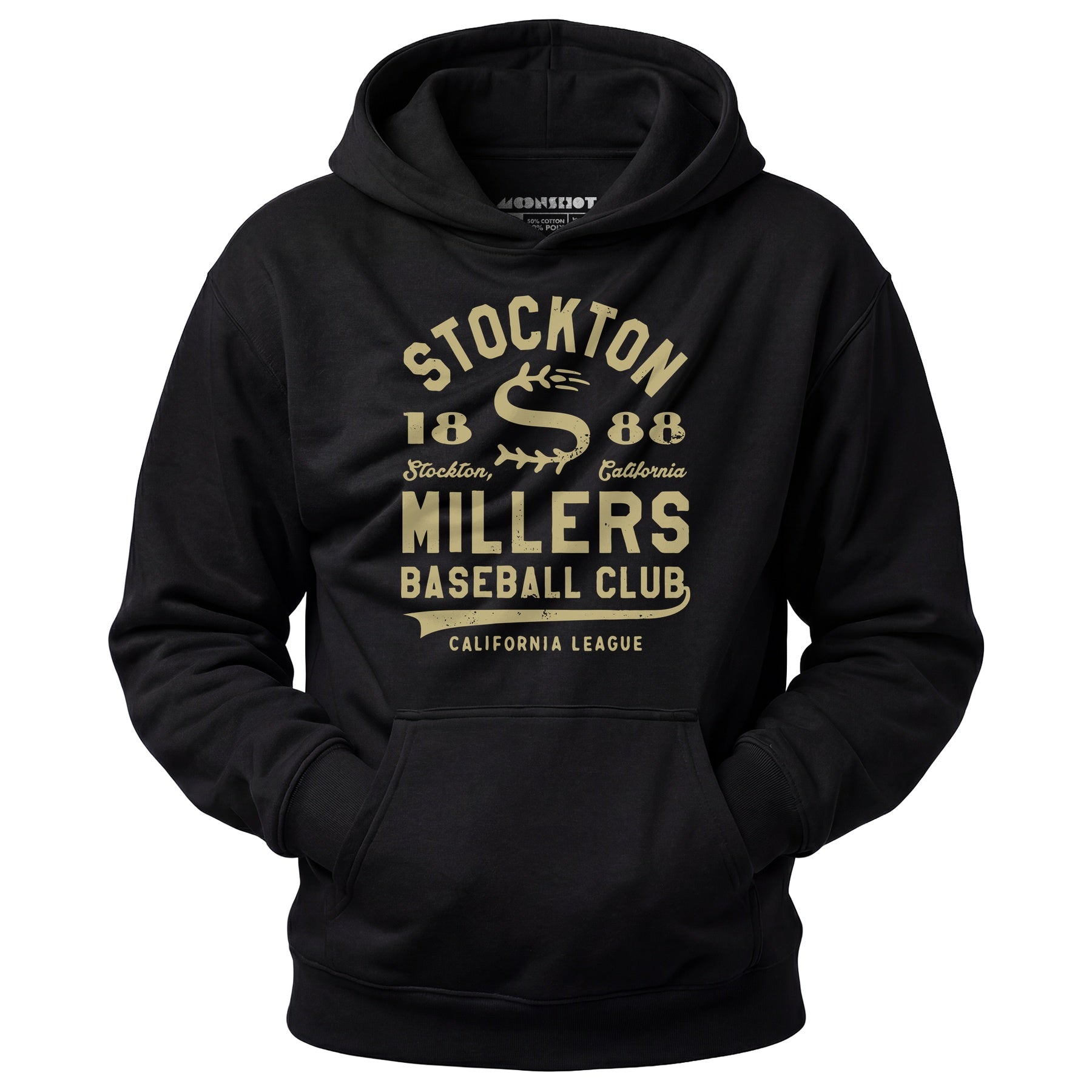 Stockton Millers - California - Vintage Defunct Baseball Teams - Unisex Hoodie