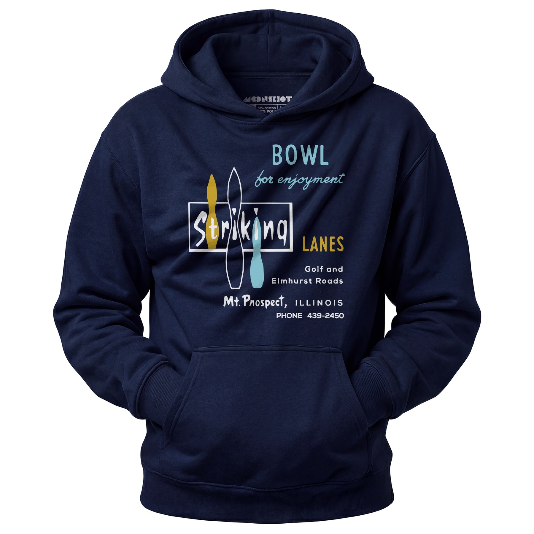Striking Lanes - Mt. Prospect, IL - Vintage Bowling Alley - Unisex Hoodie