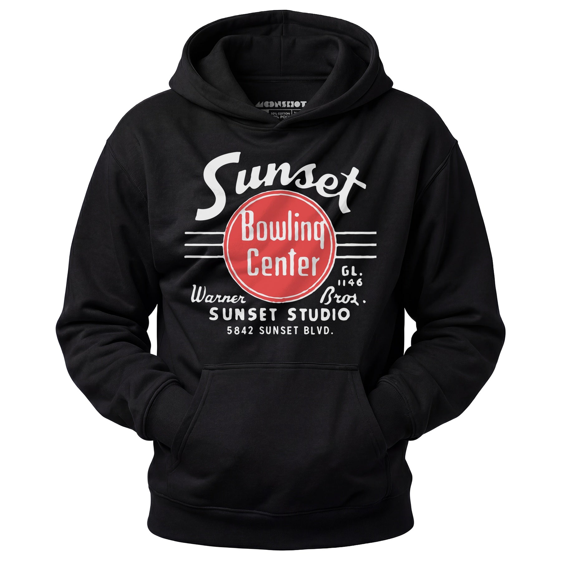 Sunset Bowling Center v2 - Hollywood, CA - Vintage Bowling Alley - Unisex Hoodie