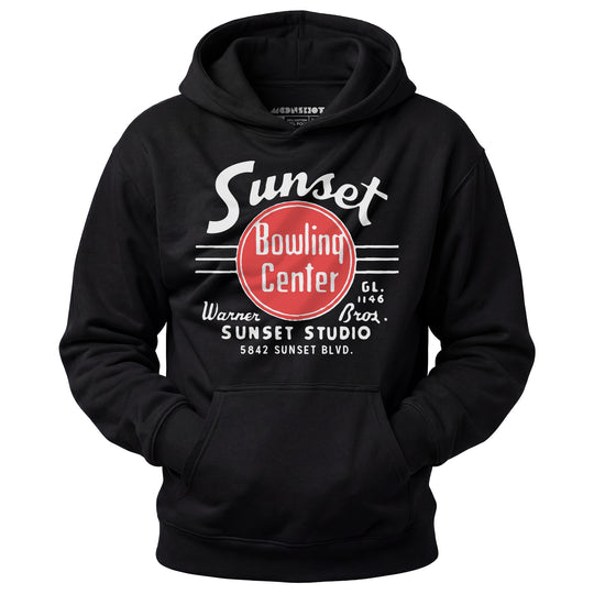 Sunset Bowling Center v2 - Hollywood, CA - Vintage Bowling Alley - Unisex Hoodie