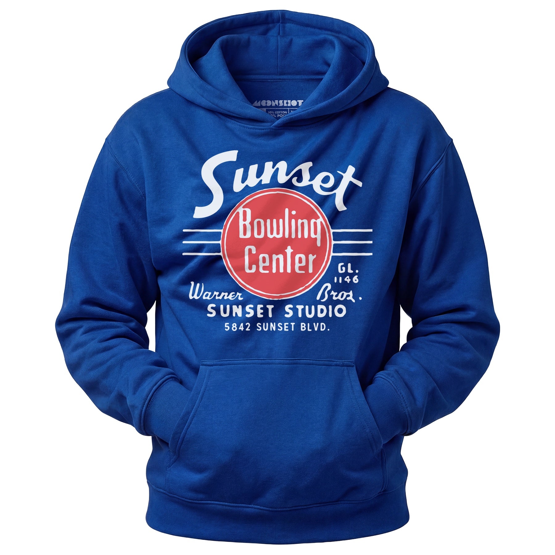 Sunset Bowling Center v2 - Hollywood, CA - Vintage Bowling Alley - Unisex Hoodie