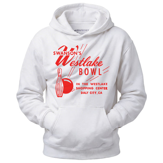 Swanson's Westlake Bowl - Daly City, CA - Vintage Bowling Alley - Unisex Hoodie