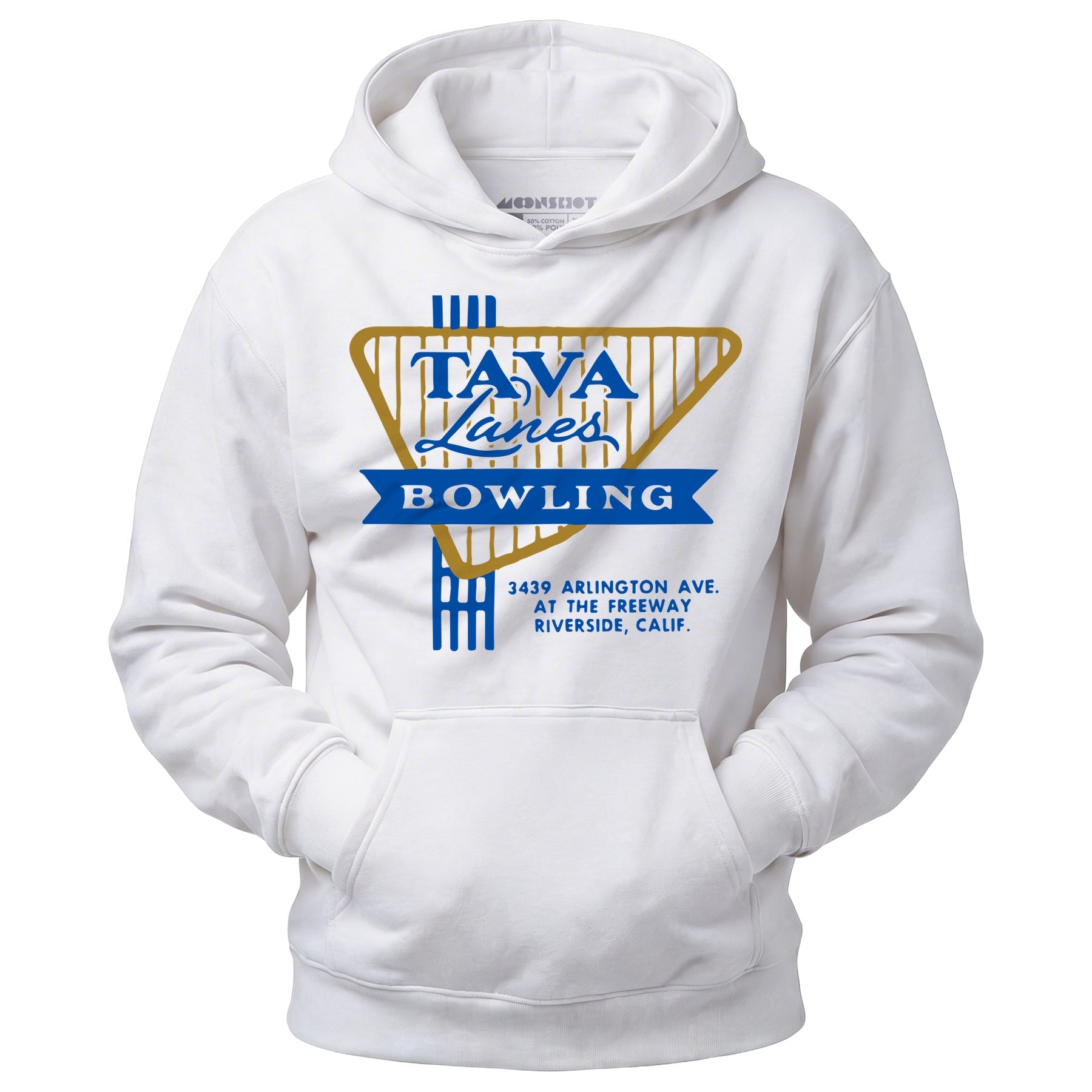 Tava Lanes - Riverside, CA - Vintage Bowling Alley - Unisex Hoodie