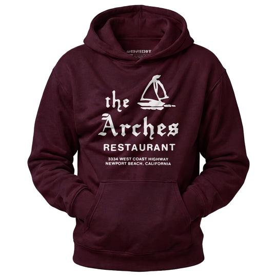 The Arches - Newport Beach, CA - Vintage Restaurant - Unisex Hoodie