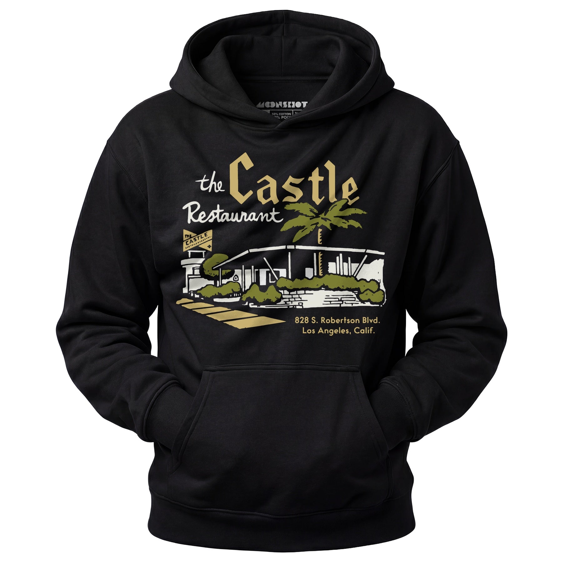 The Castle - Los Angeles, CA - Vintage Restaurant - Unisex Hoodie