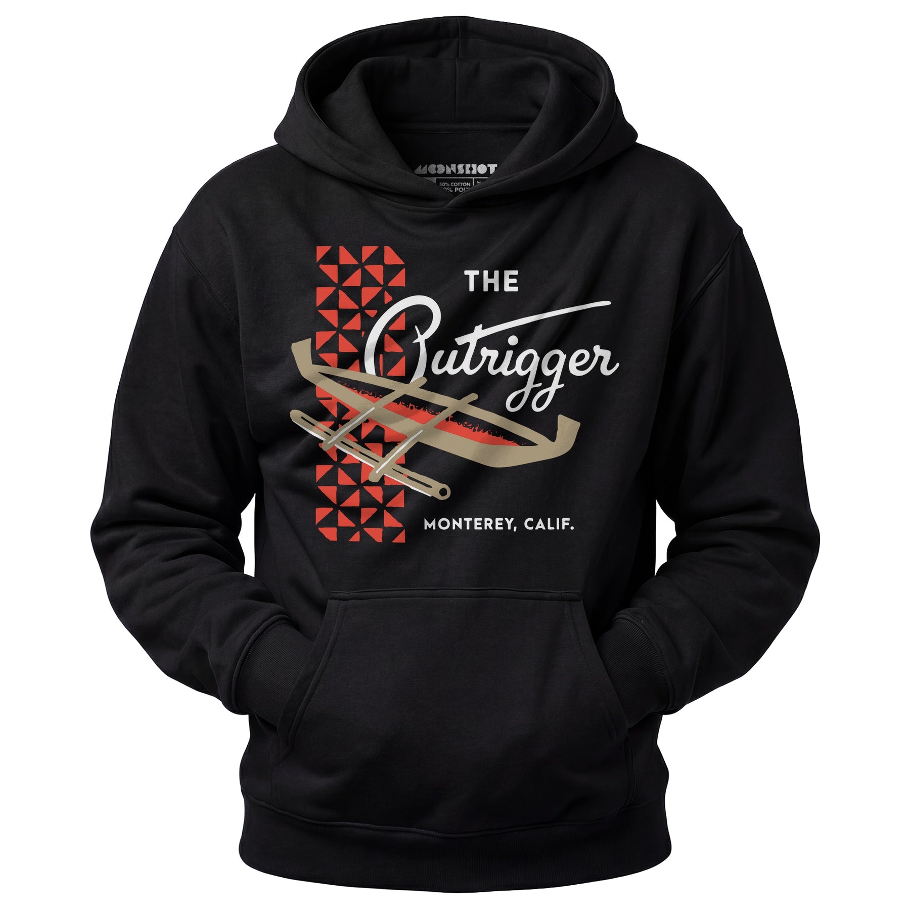 The Outrigger - Monterey, CA - Vintage Tiki Bar - Unisex Hoodie