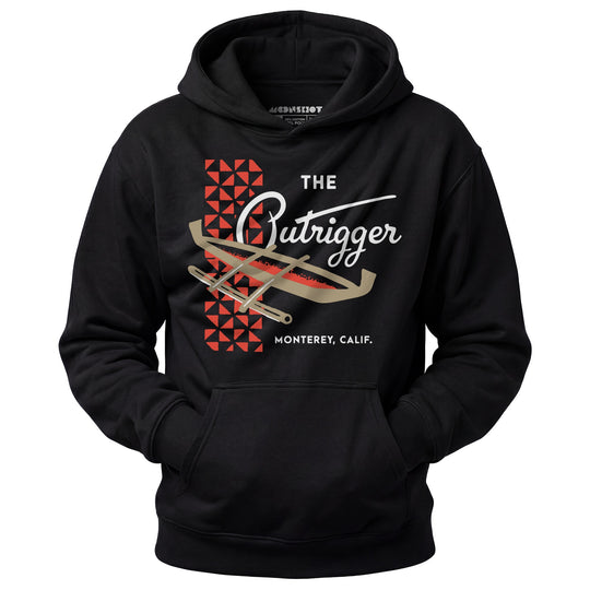 The Outrigger - Monterey, CA - Vintage Tiki Bar - Unisex Hoodie