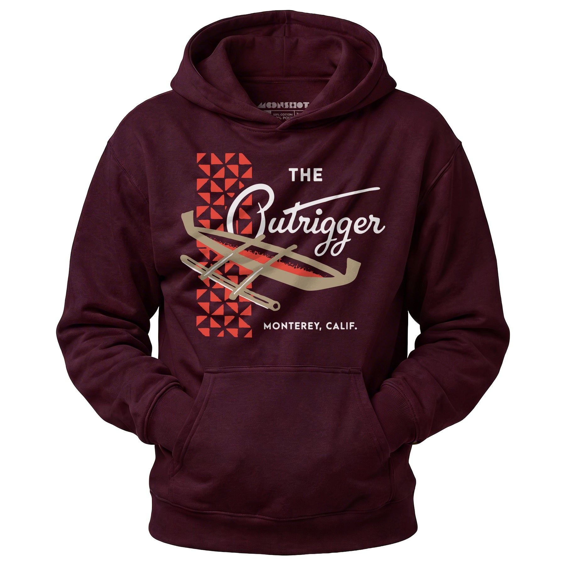 The Outrigger - Monterey, CA - Vintage Tiki Bar - Unisex Hoodie