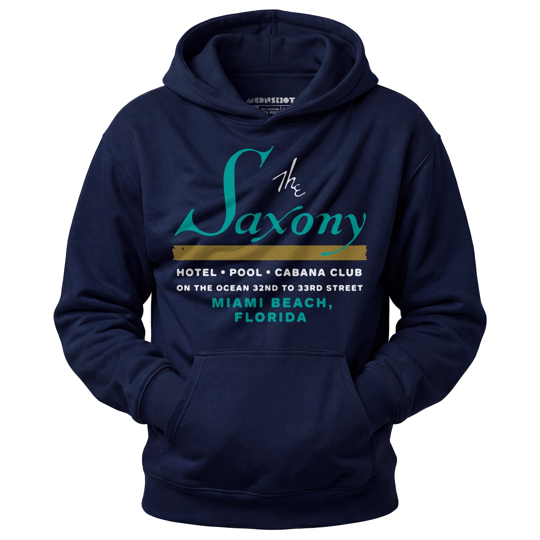 The Saxony - Miami Beach, FL - Vintage Hotel - Unisex Hoodie