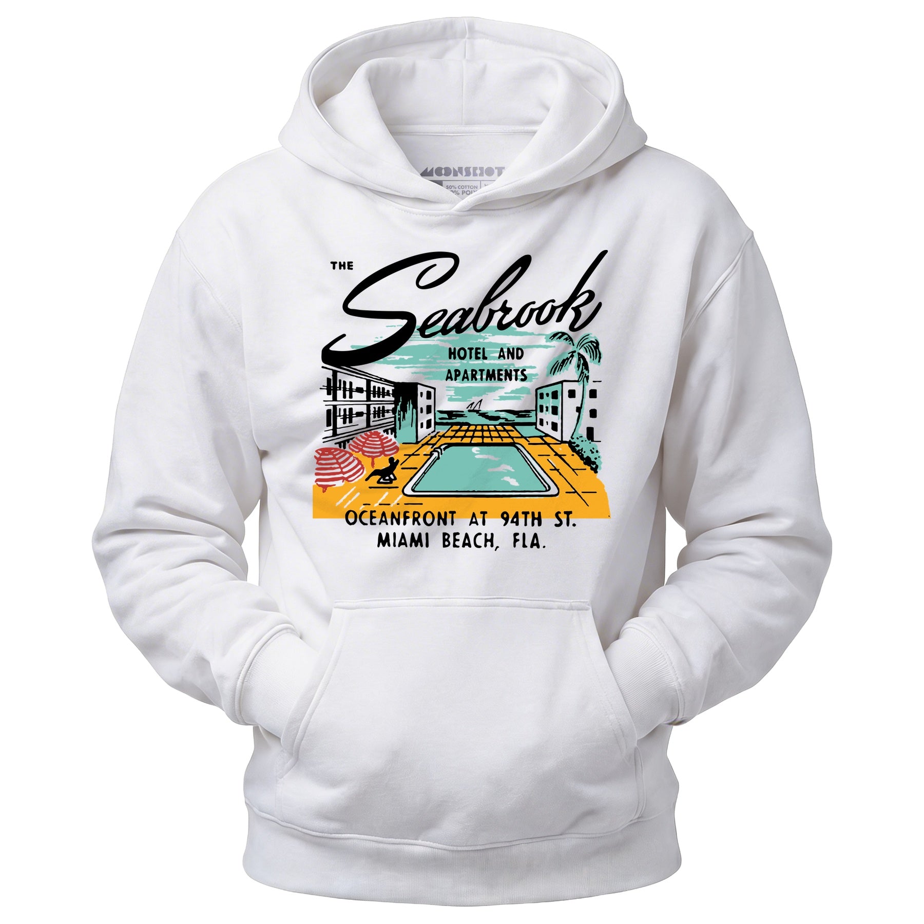 The Seabrook - Miami, FL - Vintage Hotel - Unisex Hoodie