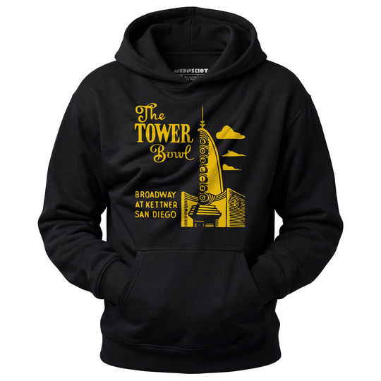The Tower Bowl - San Diego, CA - Vintage Bowling Alley - Unisex Hoodie