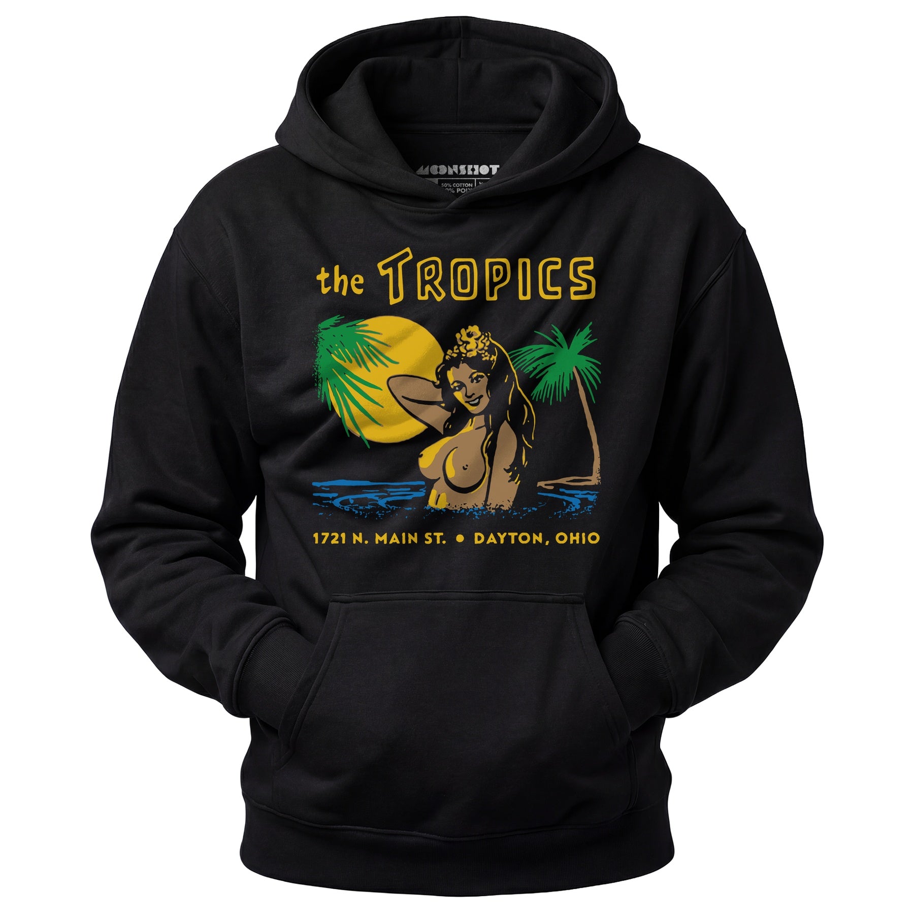 The Tropics - Dayton, OH - Vintage Tiki Bar - Unisex Hoodie