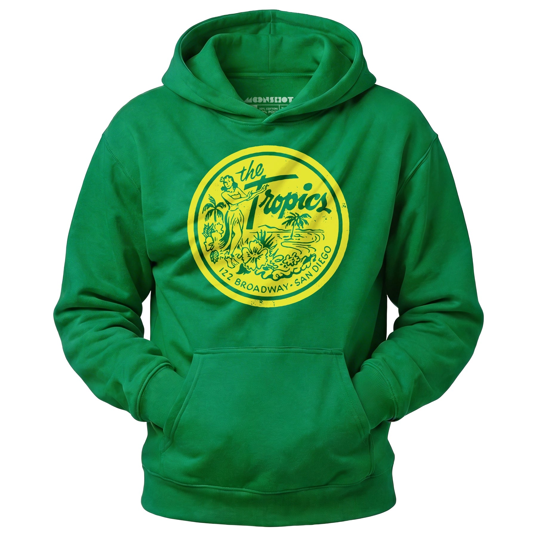 The Tropics - San Diego, CA - Vintage Tiki Bar - Unisex Hoodie