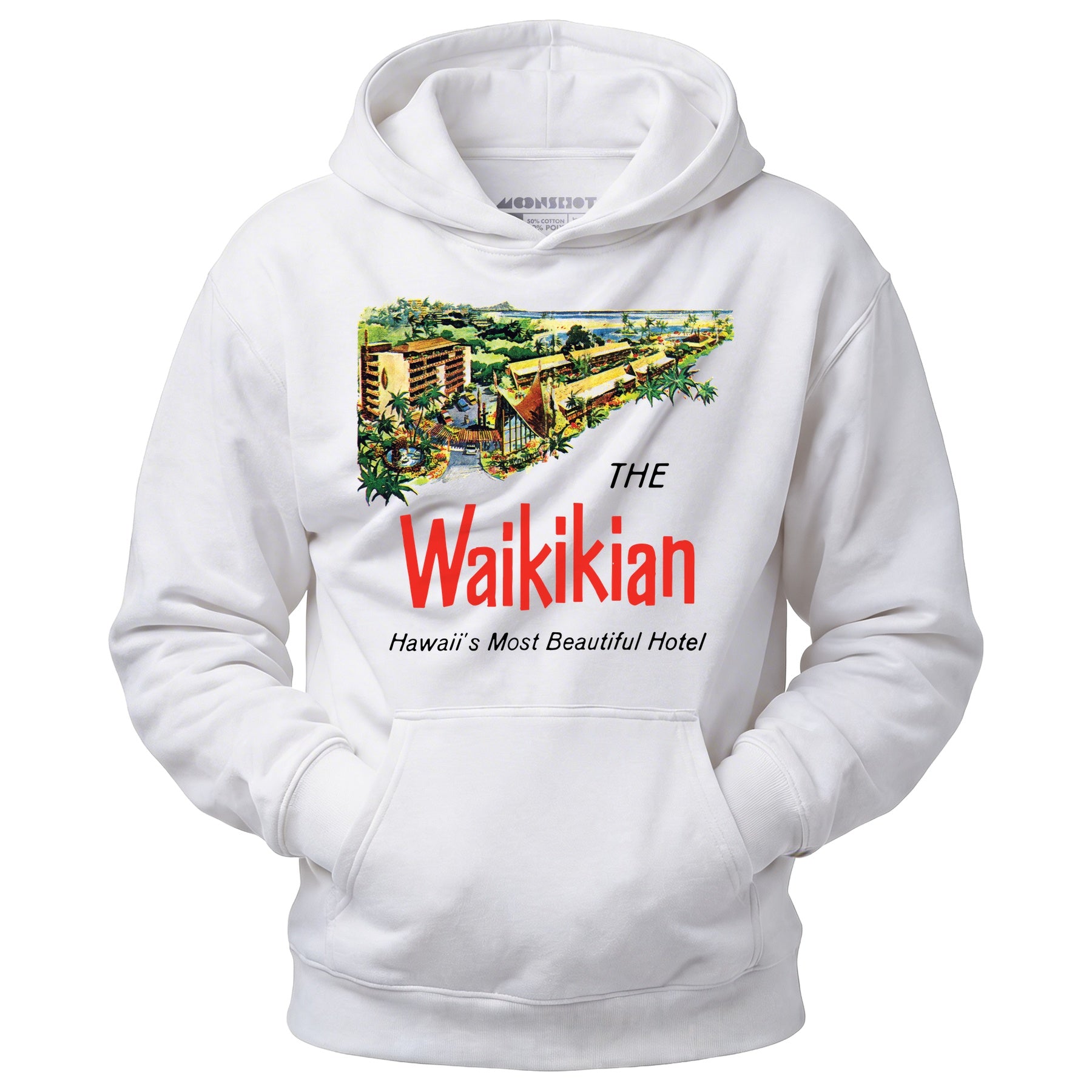 The Waikikian - Waikiki, HI - Vintage Hotel - Unisex Hoodie