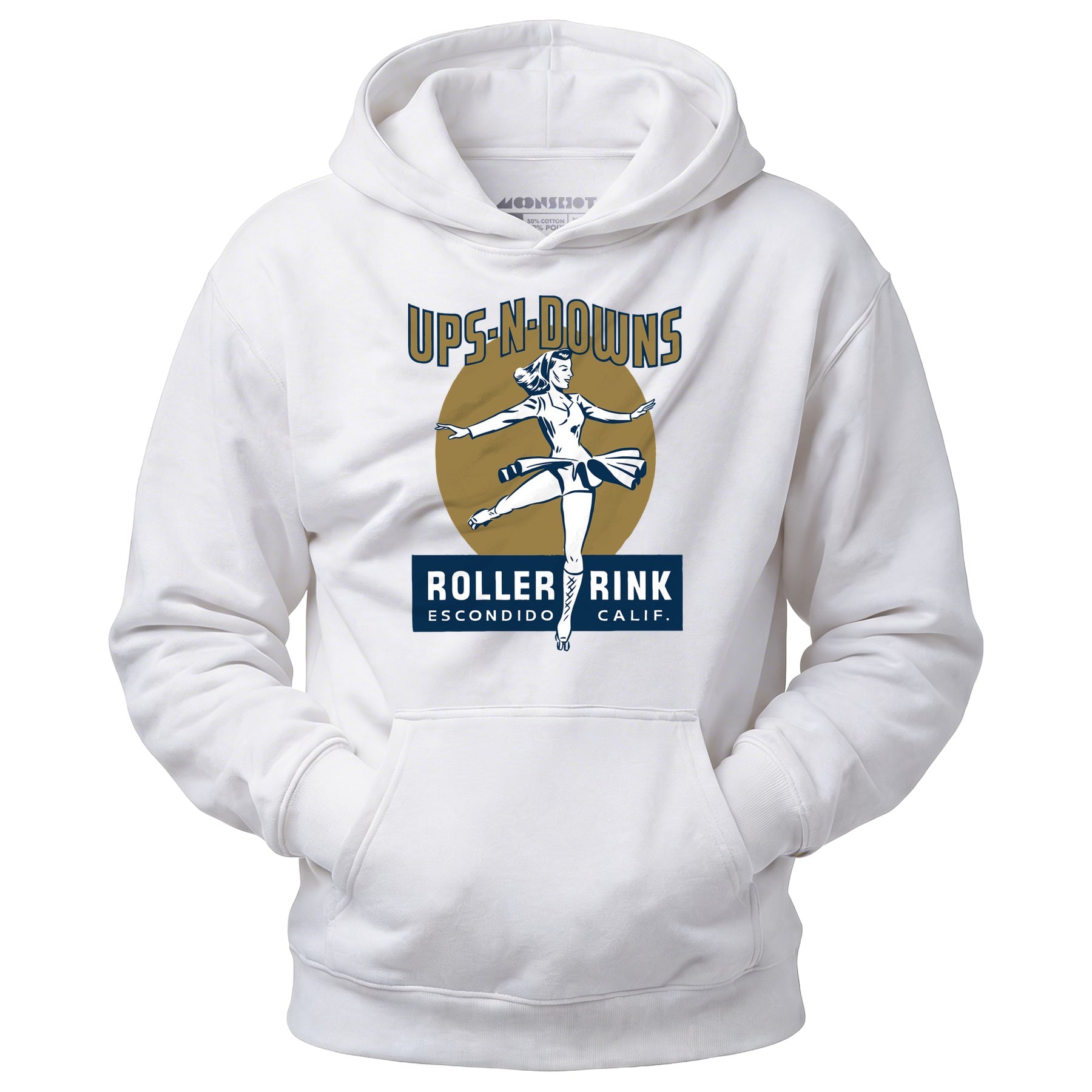 Ups-N-Downs - Escondido, CA - Vintage Roller Rink - Unisex Hoodie