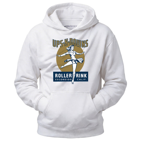 Ups-N-Downs - Escondido, CA - Vintage Roller Rink - Unisex Hoodie