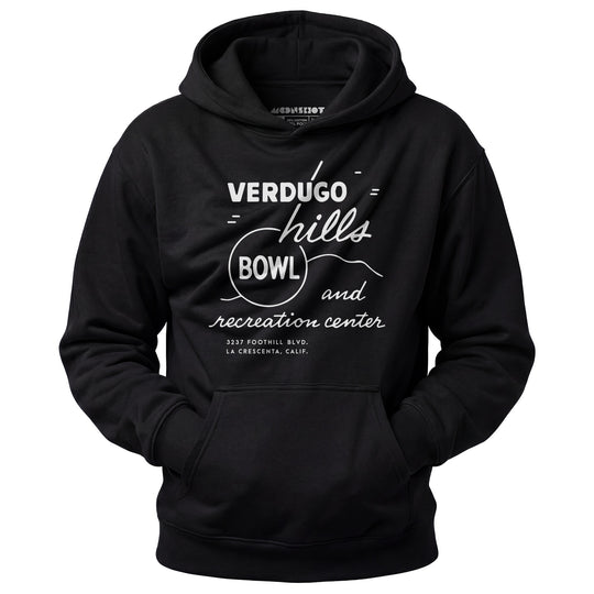 Verdugo Hills v2 - La Crescenta, CA - Vintage Bowling Alley - Unisex Hoodie