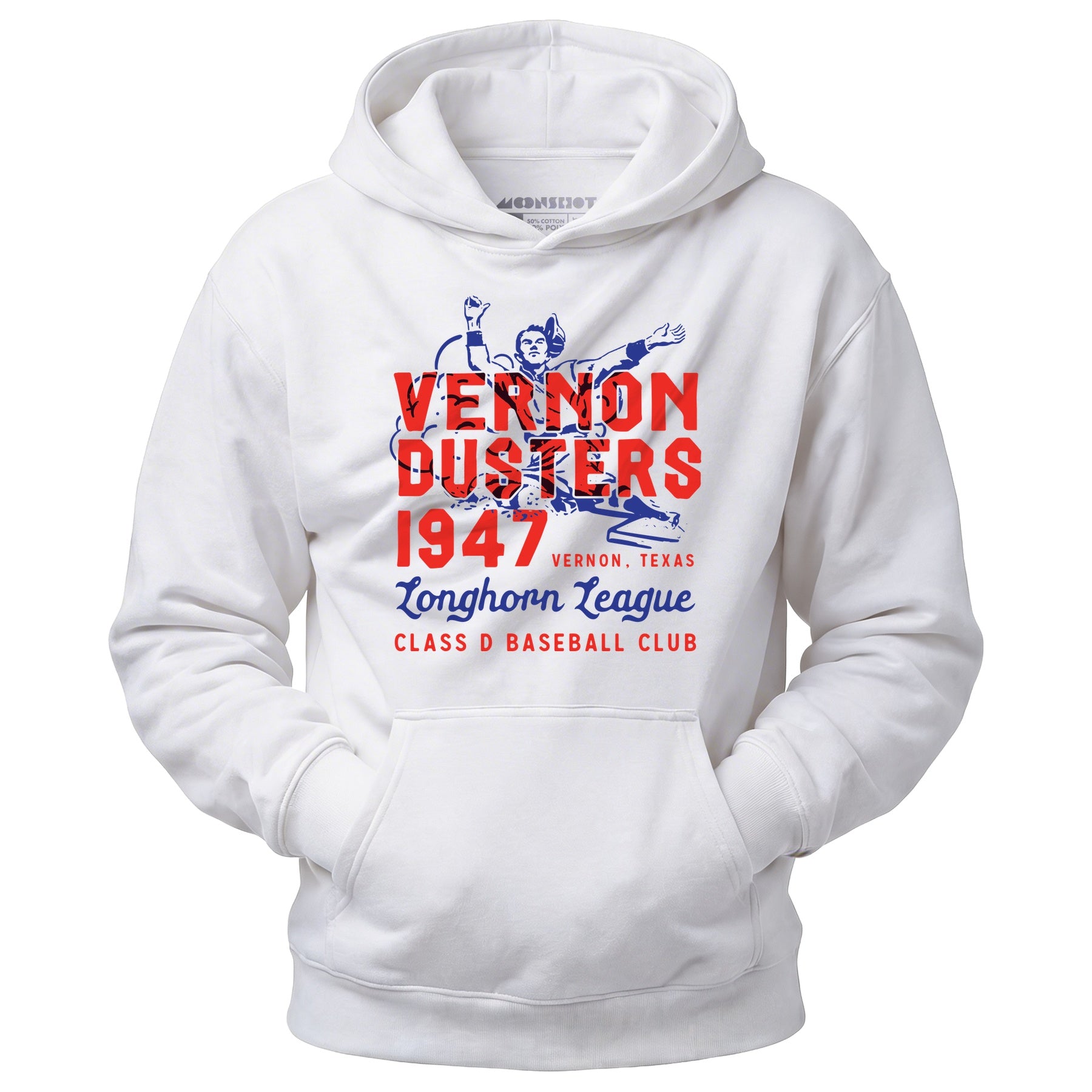 Vernon Dusters - Texas - Vintage Defunct Baseball Teams - Unisex Hoodie