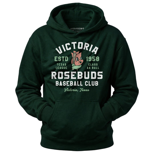 Victoria Rosebuds - Texas - Vintage Defunct Baseball Teams - Unisex Hoodie