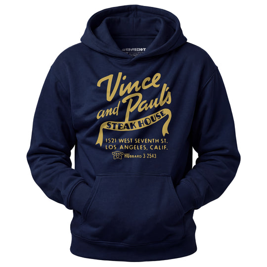 Vince and Paul's Steakhouse - Los Angeles, CA - Vintage Restaurant - Unisex Hoodie