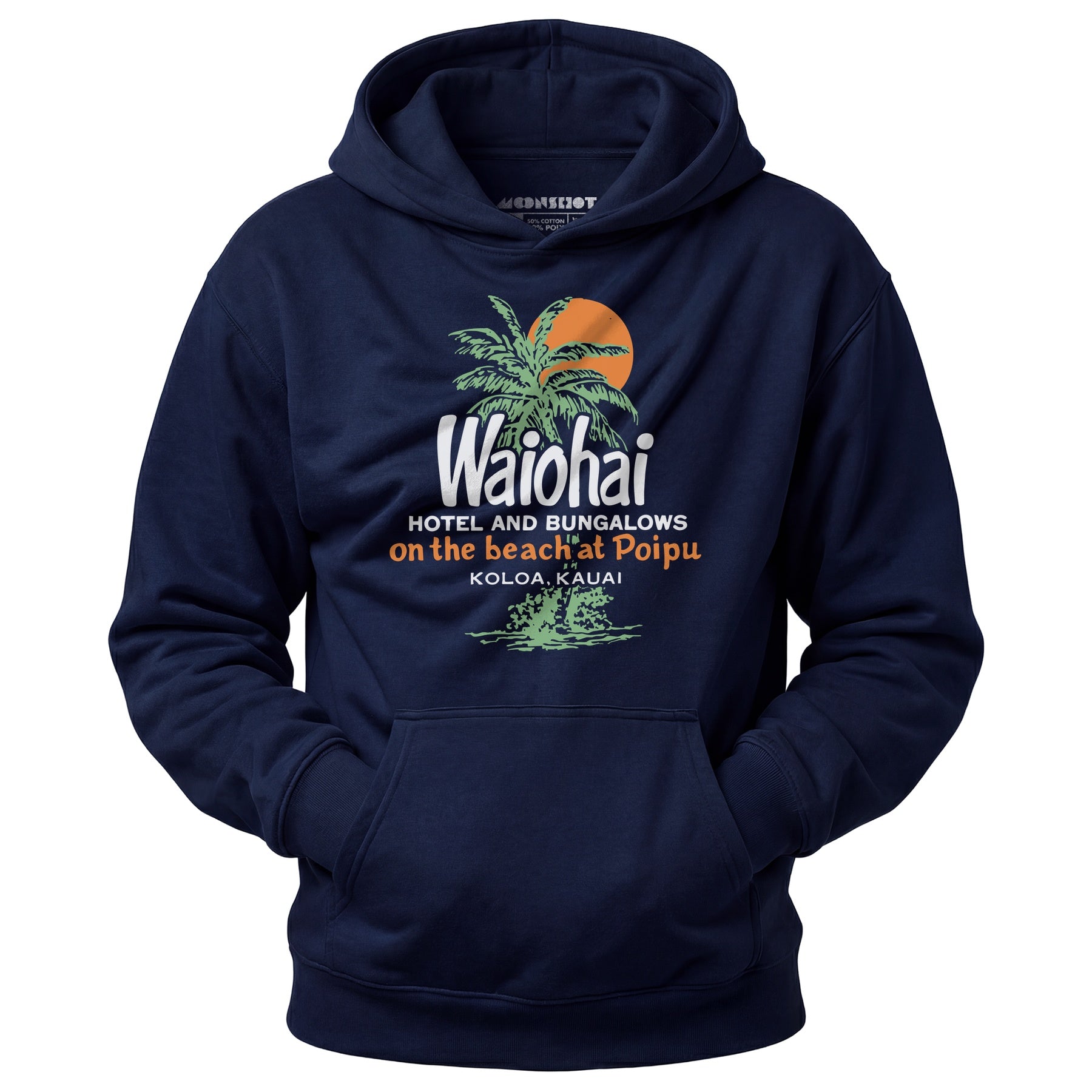 Waiohai Hotel and Bungalows - Kauai, Hawaii - Vintage - Unisex Hoodie