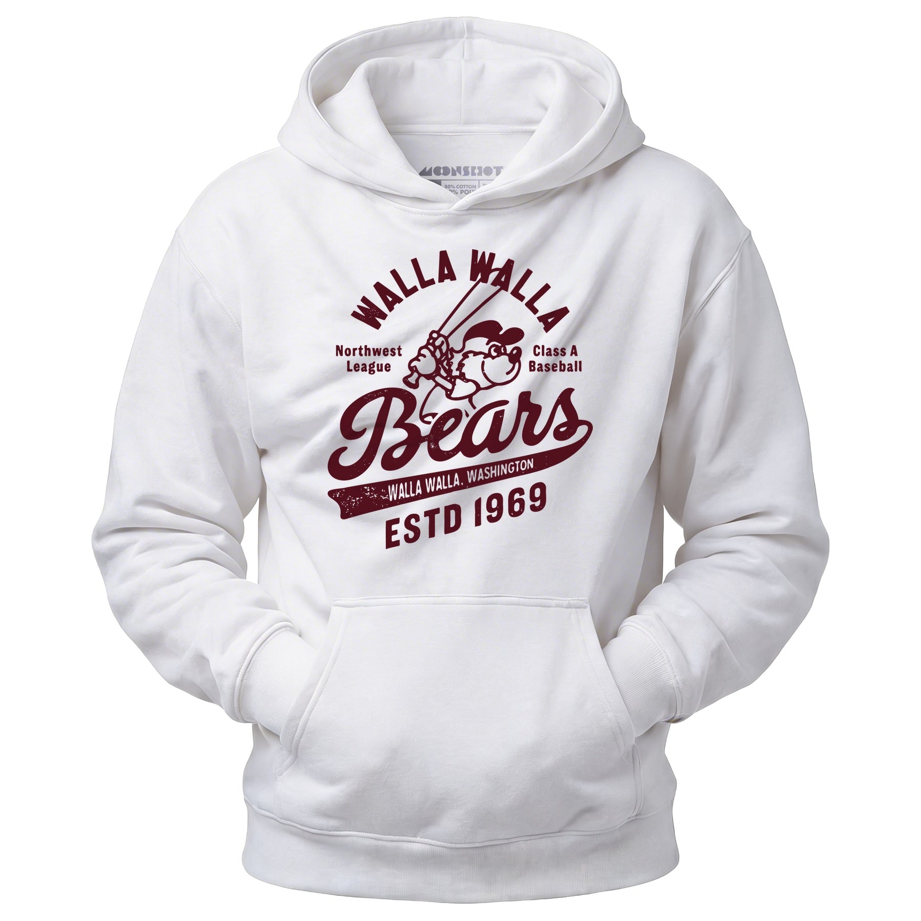Walla Walla Bears - Washington - Vintage Defunct Baseball Teams - Unisex Hoodie