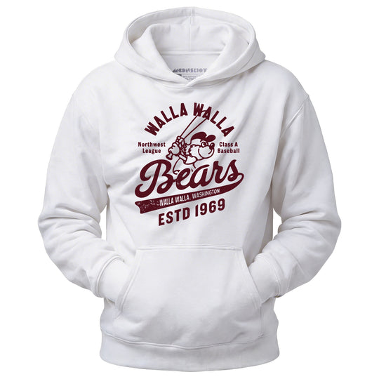 Walla Walla Bears - Washington - Vintage Defunct Baseball Teams - Unisex Hoodie