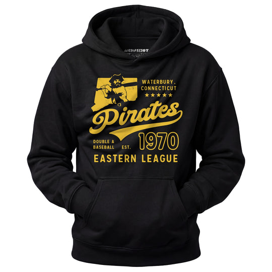 Waterbury Pirates - Connecticut - Vintage Defunct Baseball Teams - Unisex Hoodie