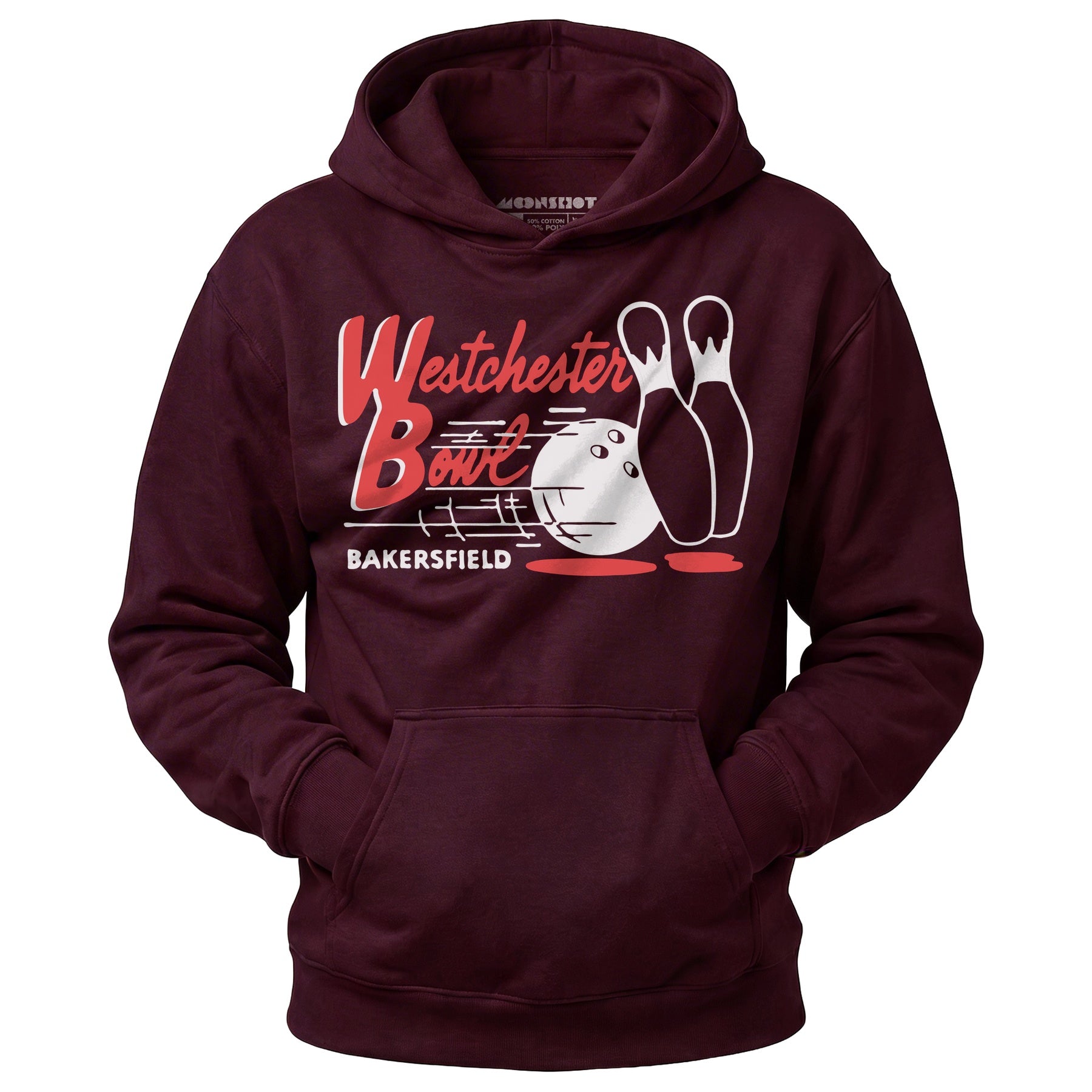 Westchester Bowl - Bakersfield, CA - Vintage Bowling Alley - Unisex Hoodie