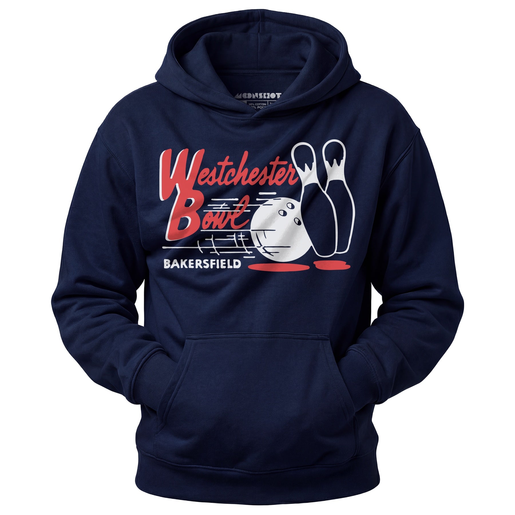 Westchester Bowl - Bakersfield, CA - Vintage Bowling Alley - Unisex Hoodie