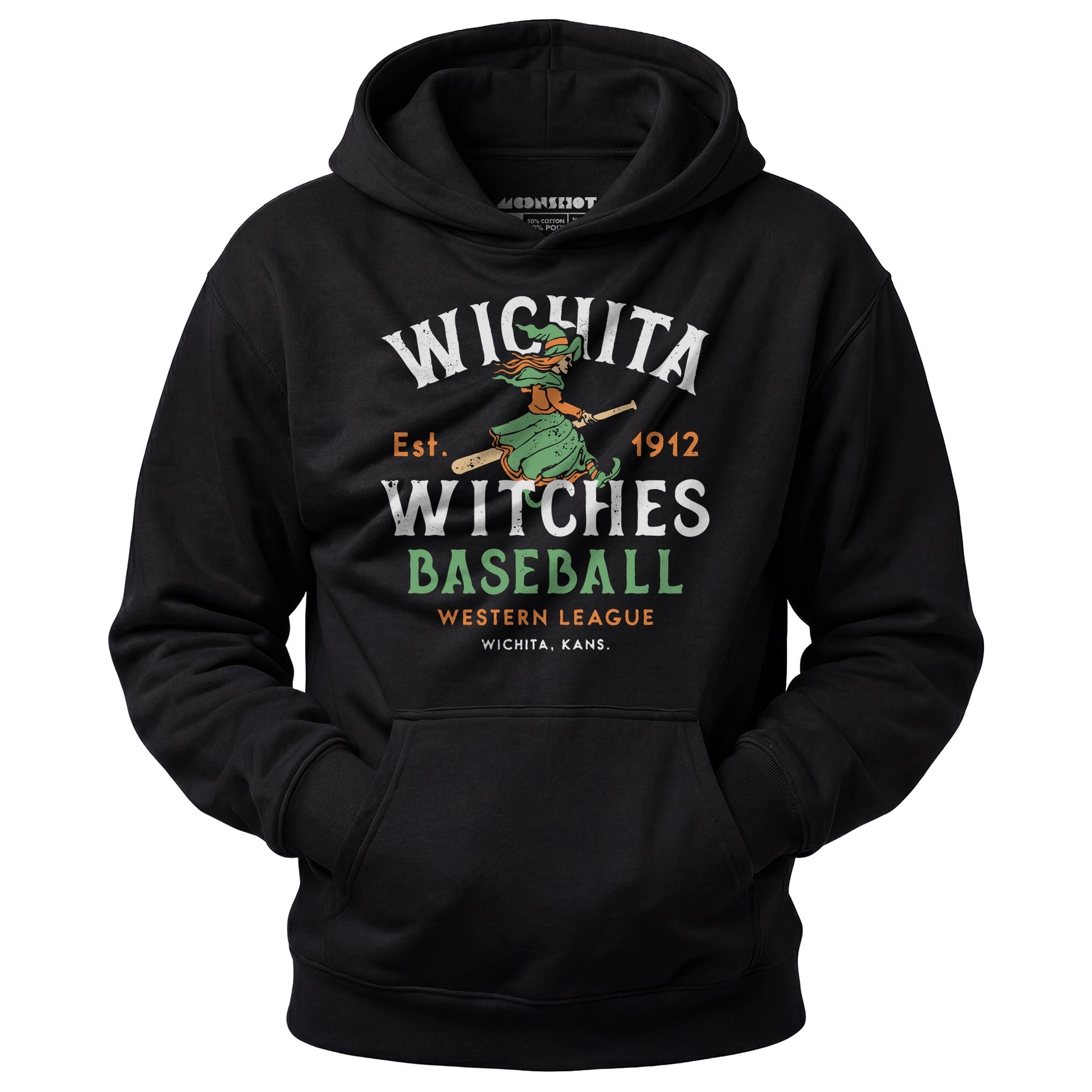 Wichita Witches - Kansas - Vintage Defunct Baseball Teams - Unisex Hoodie