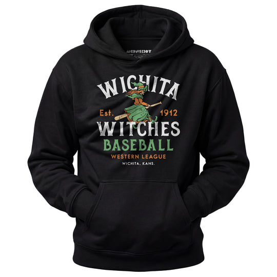Wichita Witches - Kansas - Vintage Defunct Baseball Teams - Unisex Hoodie