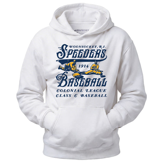 Woonsocket Speeders - Rhode Island - Vintage Defunct Baseball Teams - Unisex Hoodie