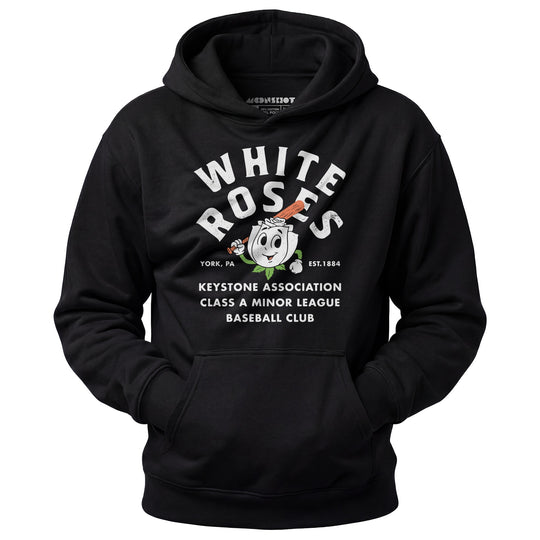 York White Roses - Pennsylvania - Vintage Defunct Baseball Teams - Unisex Hoodie