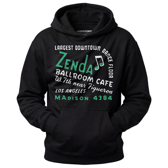 Zenda Ballroom Cafe - Los Angeles, CA - Vintage Nightclub - Unisex Hoodie