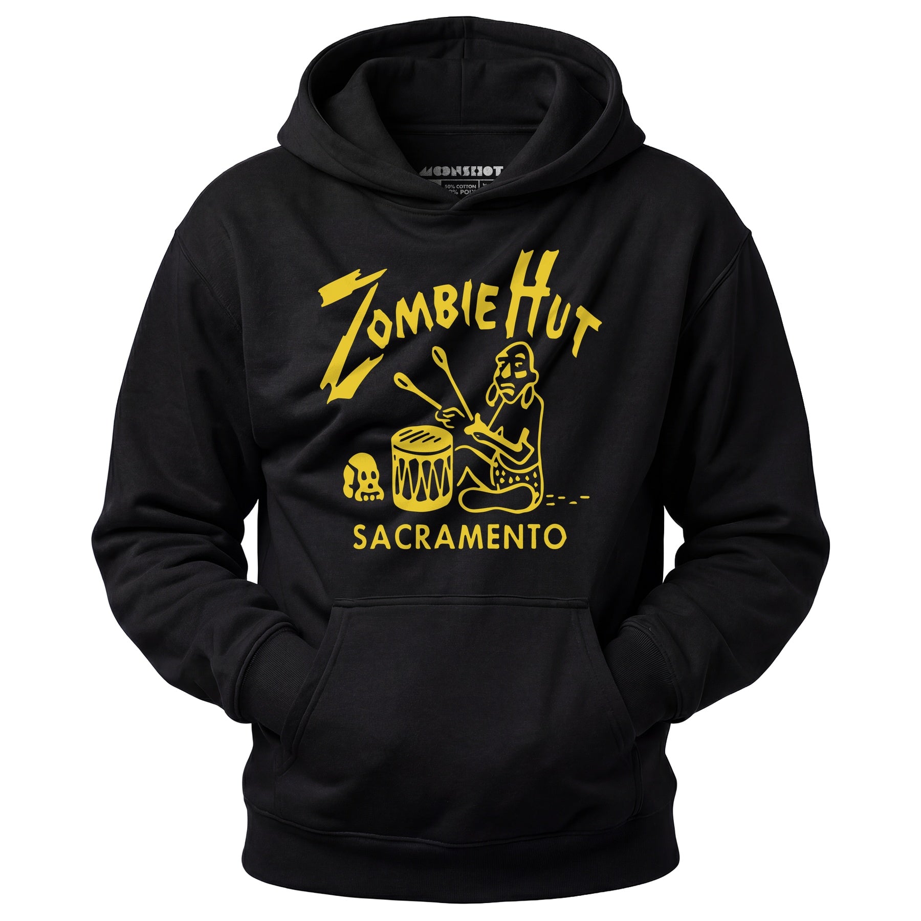 Zombie Hut - Sacramento, CA - Vintage Tiki Bar - Unisex Hoodie