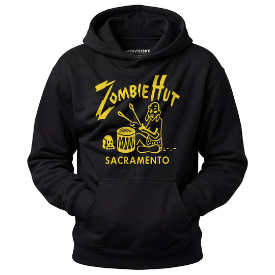 Zombie Hut - Sacramento, CA - Vintage Tiki Bar - Unisex Hoodie