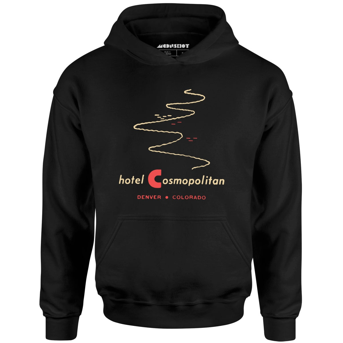 Hotel Cosmopolitan - Denver, CO - Vintage Hotel - Unisex Hoodie