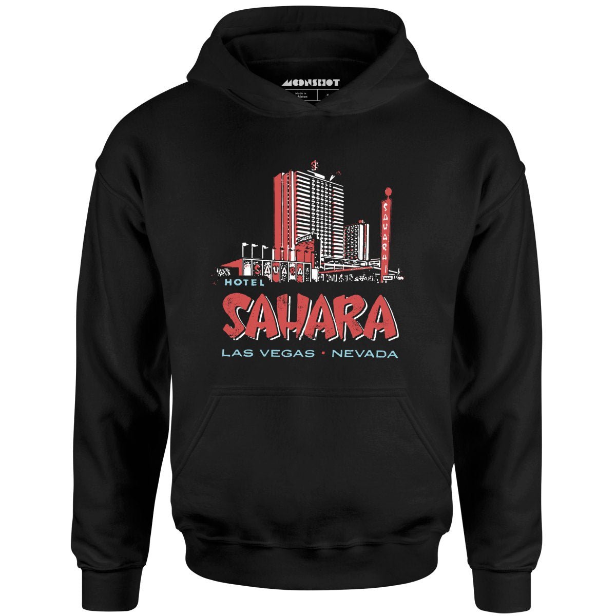 Hotel Sahara Exterior - Vintage Las Vegas - Unisex Hoodie