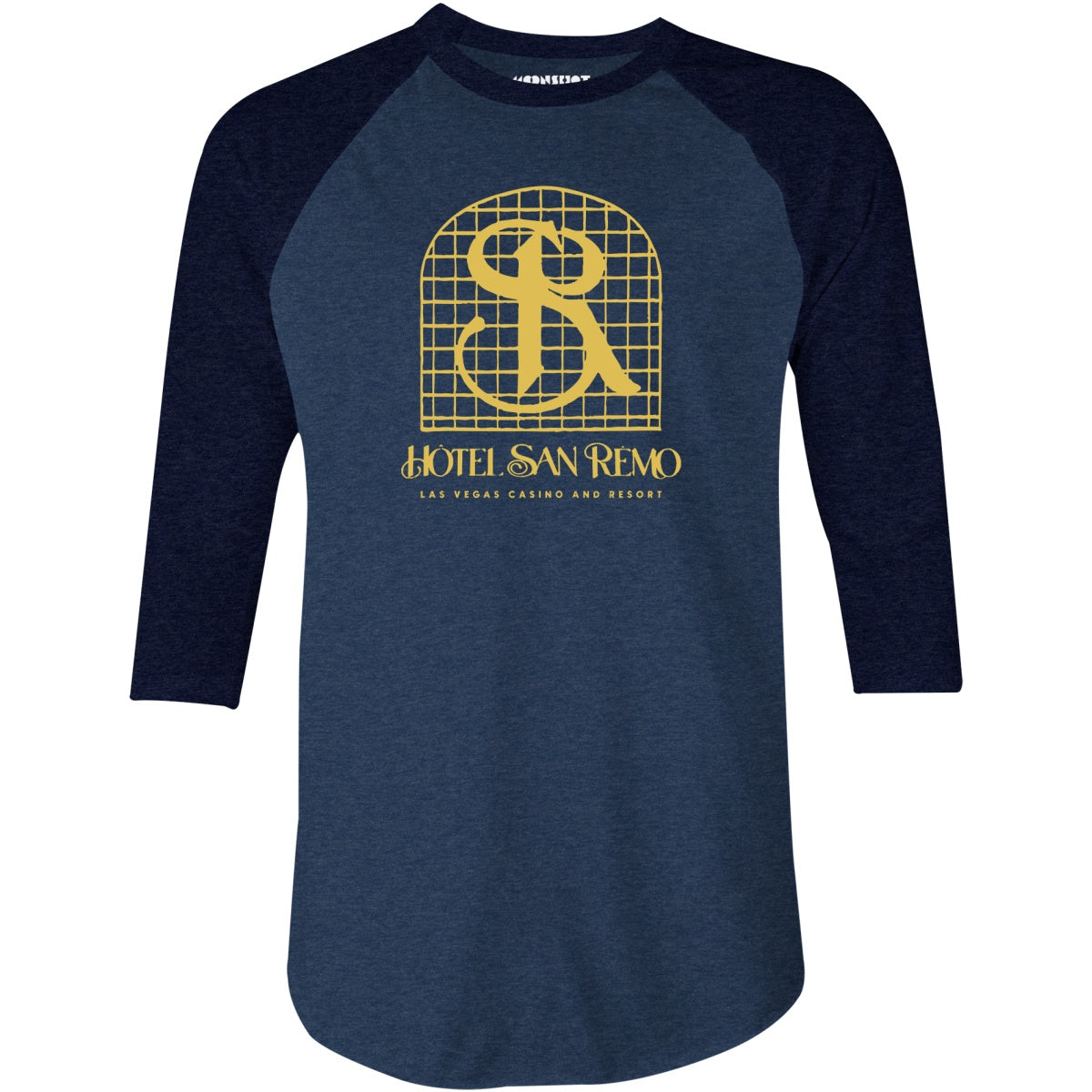 Hotel San Remo - Vintage Las Vegas - 3/4 Sleeve Raglan T-Shirt