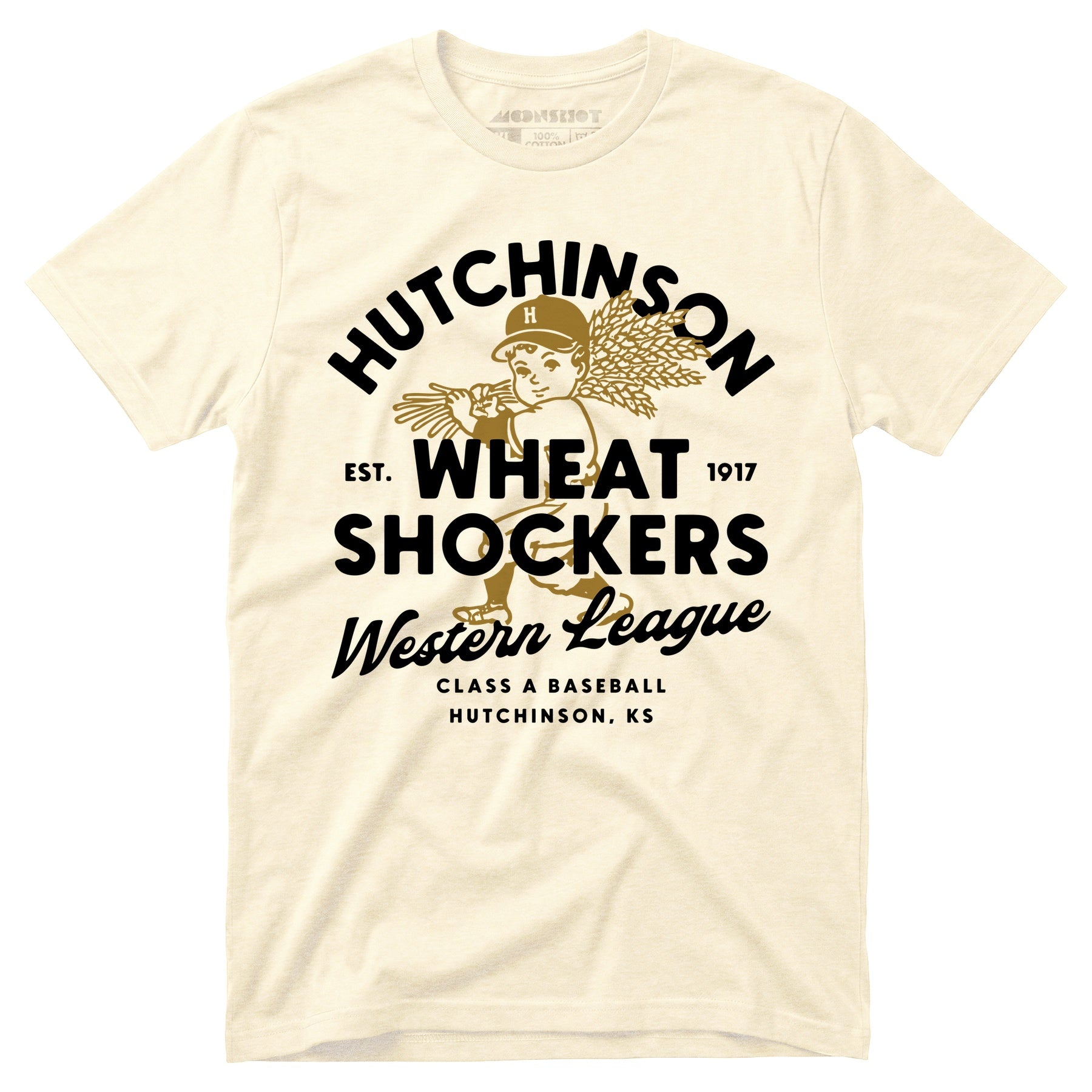 Hutchinson Wheat Shockers - Kansas - Vintage Defunct Baseball Teams - Unisex T-Shirt