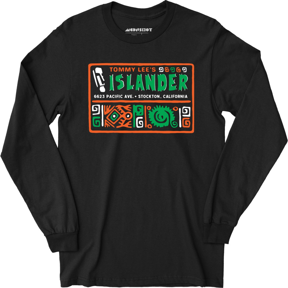 Islander - Stockton, CA - Vintage Tiki Bar - Long Sleeve T-Shirt