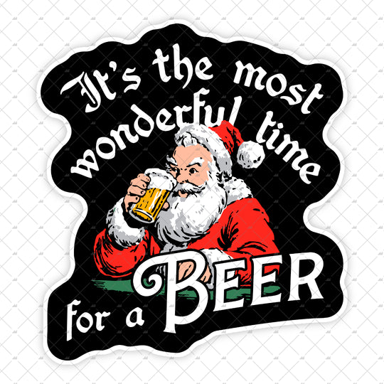 It's the Most Wonderful Time For a Beer - Sticker