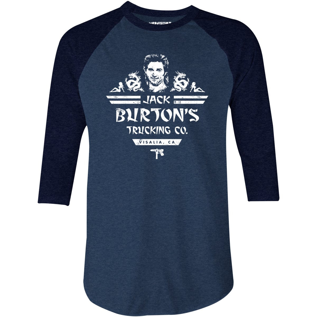 Jack Burton's Trucking Co. - 3/4 Sleeve Raglan T-Shirt