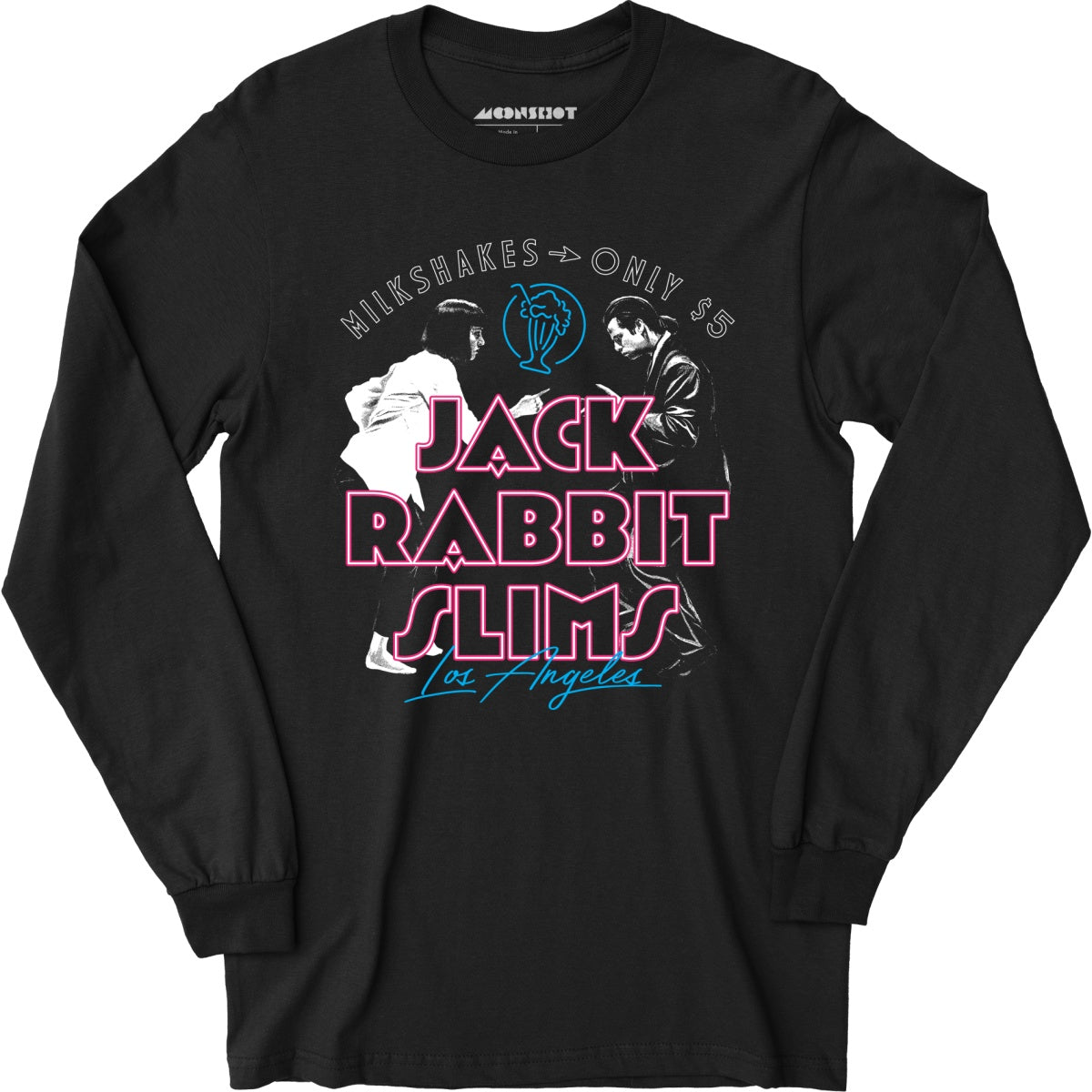 Jack Rabbit Slims - 5 Dollar Milkshakes - Long Sleeve T-Shirt – m00nshot